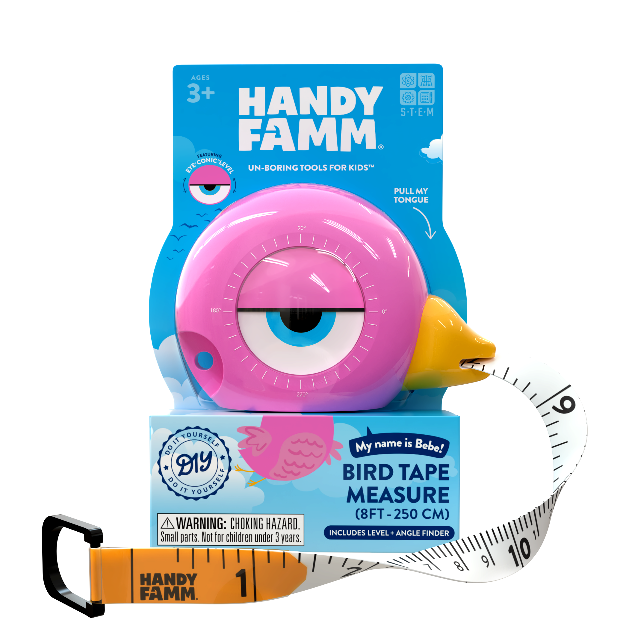 Handy Famm Fun Kids Black Bird Tape Measure – HandyFamm