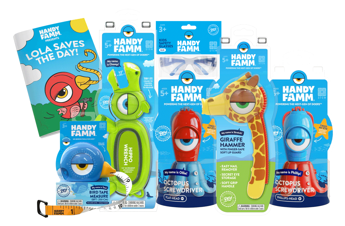 Ultimate Children’s Tool Set, Real STEM Tools for Kids | Ages 5 and Up - HandyFamm