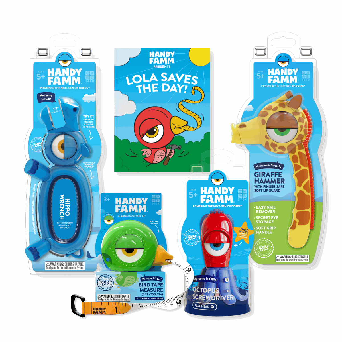 Handy Famm 3-in-1 kids tool series