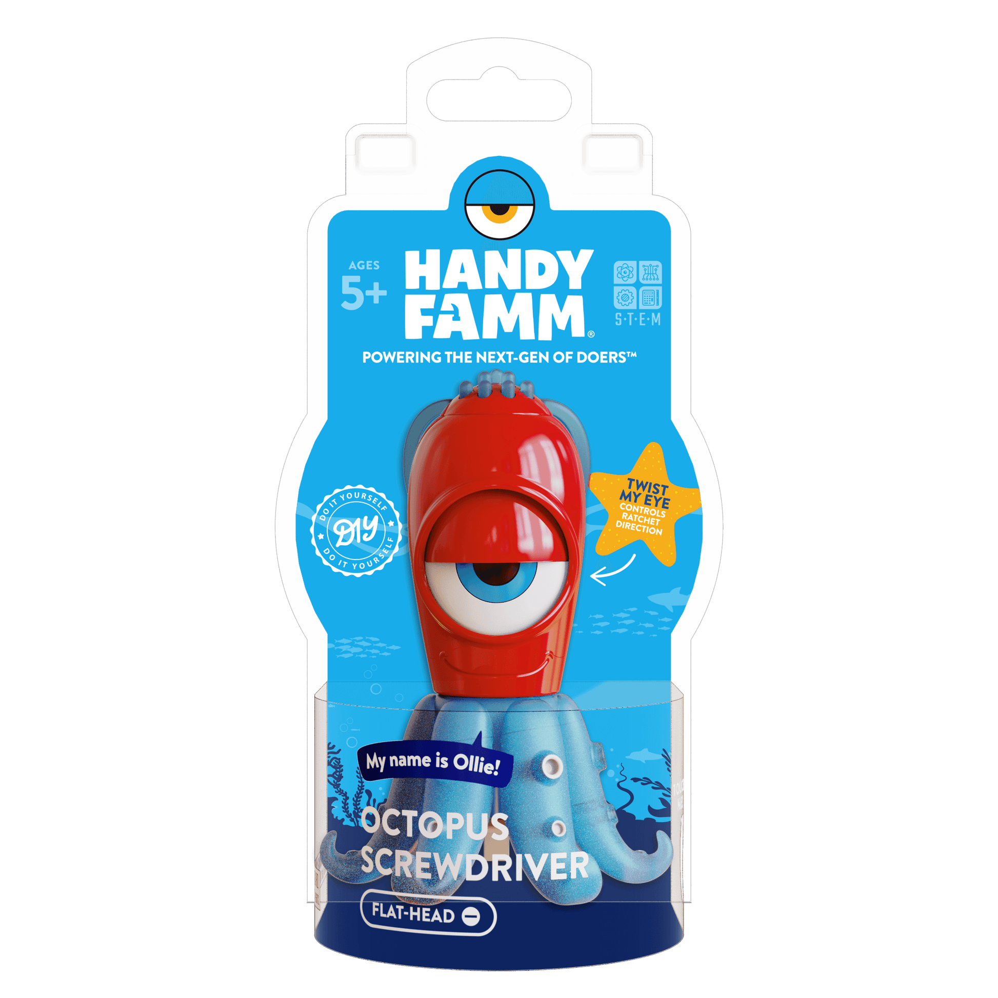 STEM Starter Flathead Screwdriver for Kids by Handy Famm