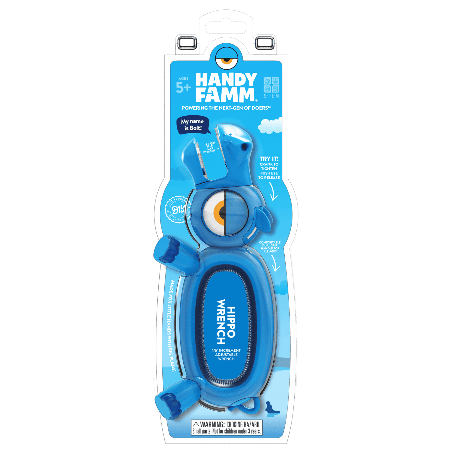 Bolt the Blue Hippo Kids Wrench - HandyFamm