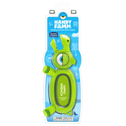 Chomp the Green Hippo Kids Wrench - HandyFamm