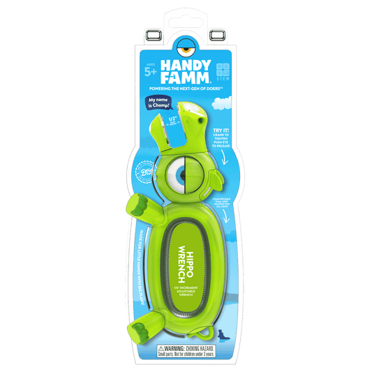 Chomp the Green Hippo Kids Wrench - HandyFamm