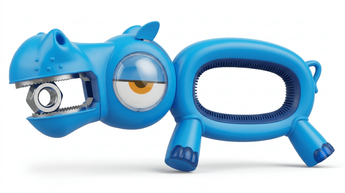 Kids Blue Hippo Wrench | Bolt - Handy Famm