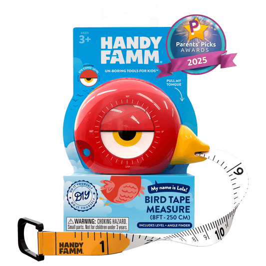 Lola the Bird 3 - in - 1 Kids Tape Measure - HandyFamm