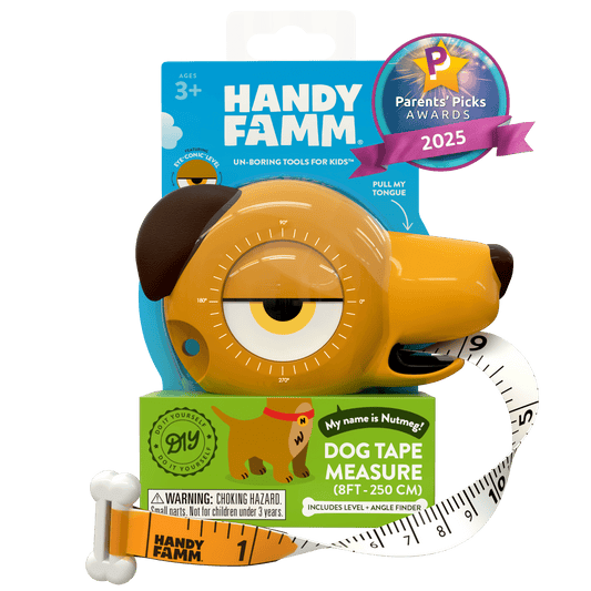 Nutmeg the Dog 4 - in - 1 Kids Tape Measure - HandyFamm