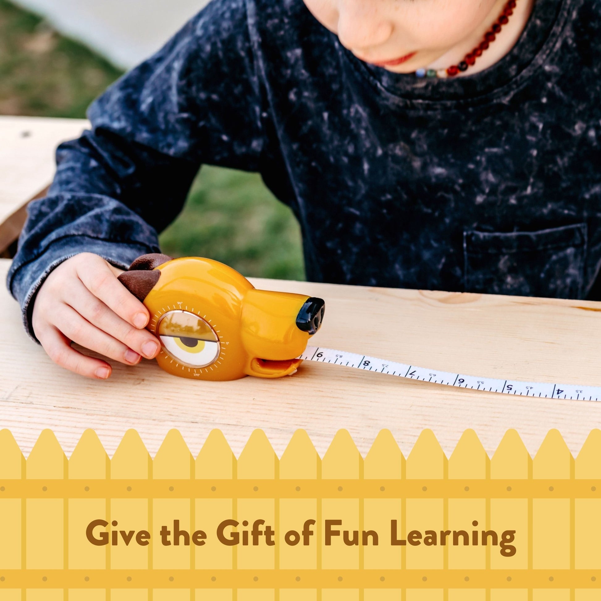 Nutmeg the Dog 4 - in - 1 Kids Tape Measure - HandyFamm