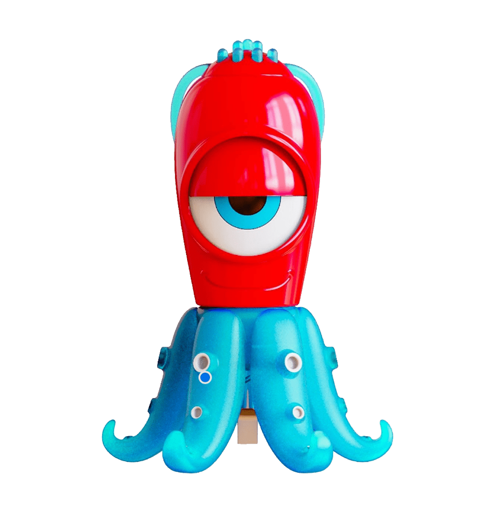 Ollie the Octopus Flat - Head Kids Screwdriver - HandyFamm