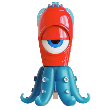 Ollie the Octopus Flat - Head Kids Screwdriver - HandyFamm
