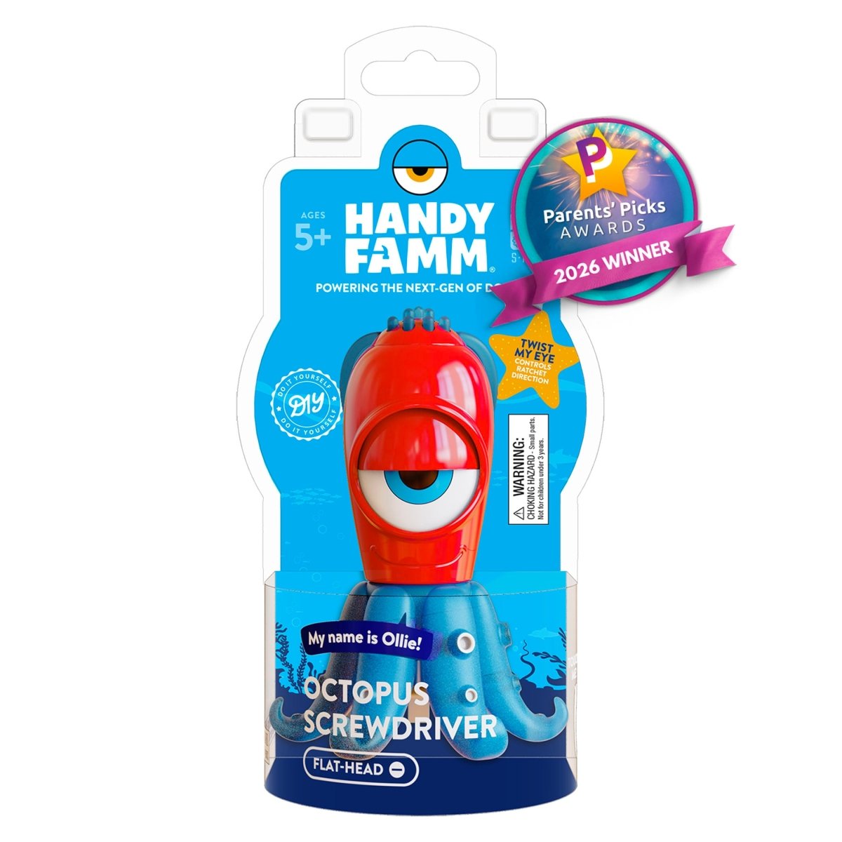 Kids Octopus Flathead Screwdriver | Ollie – Handy Famm