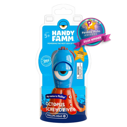 Phillip the Octopus Phillips - Head Kids Screwdriver - HandyFamm