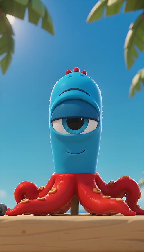 Video of Phillip the Octopus saying hi, Handyville by Handy Famm