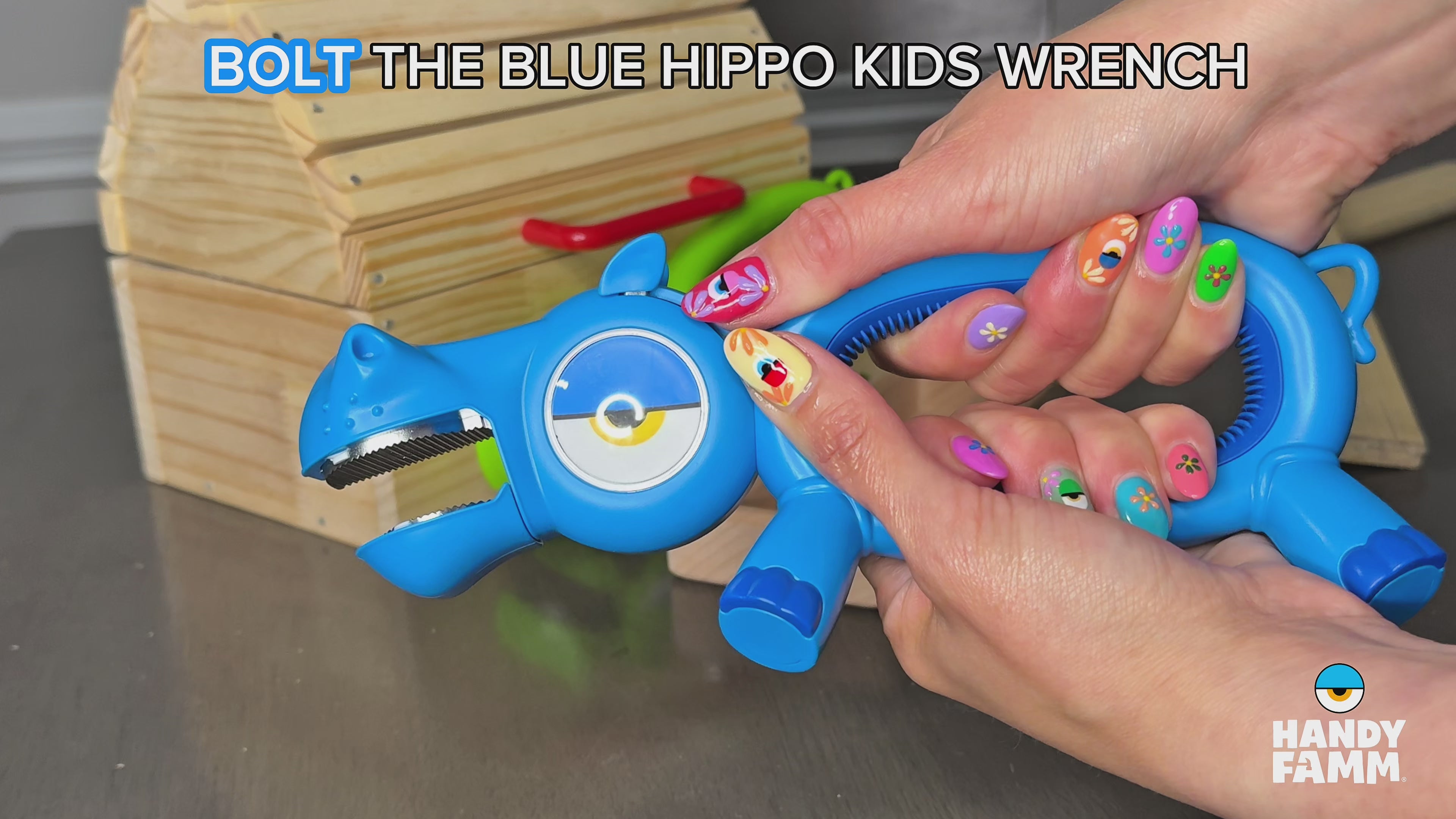 Kids Blue Hippo Wrench | Bolt