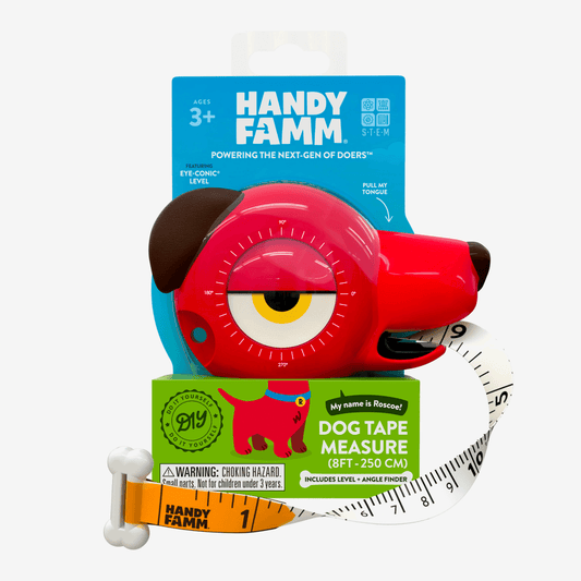 Roscoe the Dog 4 - in - 1 Kids Tape Measure - HandyFamm