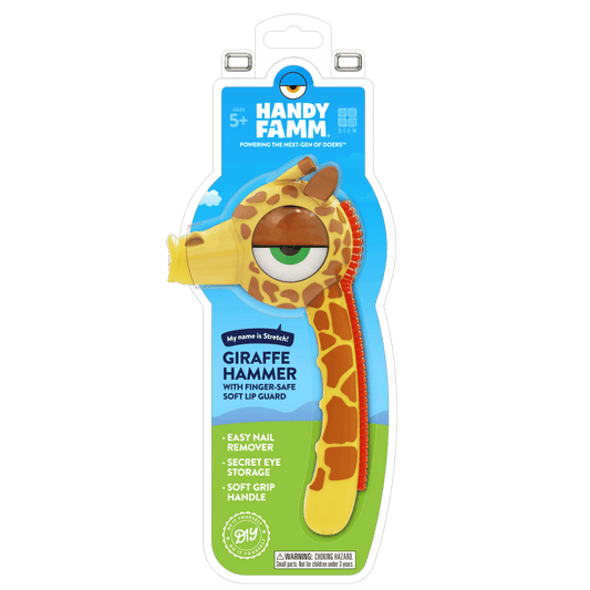Stretch the Yellow Giraffe Kids Hammer - HandyFamm