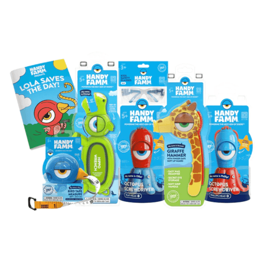 Ultimate Children’s Tool Set, Real STEM Tools for Kids | Ages 5 and Up - HandyFamm