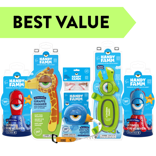 Ultimate Children’s Tool Set, Real STEM Tools for Kids | Ages 5 and Up - HandyFamm