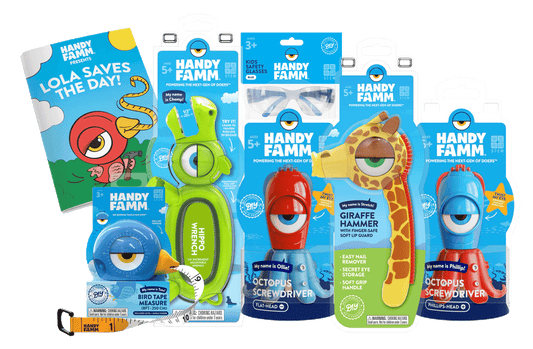 Ultimate Children’s Tool Set, Real STEM Tools for Kids | Ages 5 and Up - HandyFamm